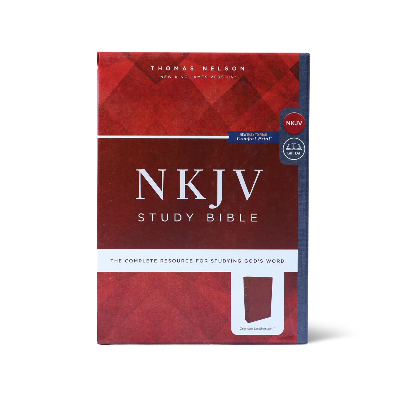 NKJV Study Bible, Imitation Leather, Red, Red Letter Edition, Comfort Print: The Complete Resource for Studying God’s Word