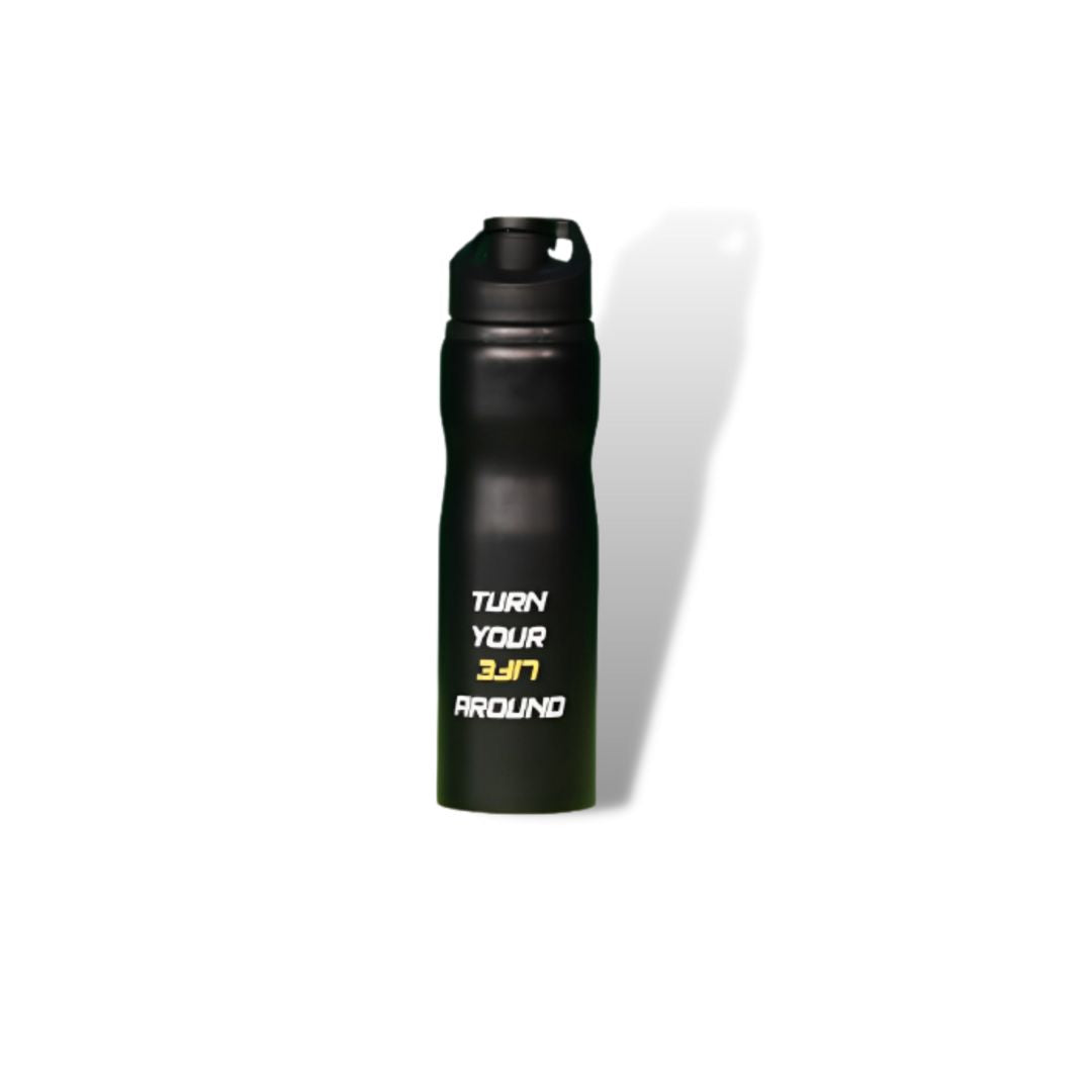 UTurn Turn Your Life Around - Printed 750 ml Lightweight Steel Reusable Sipper Water Bottles