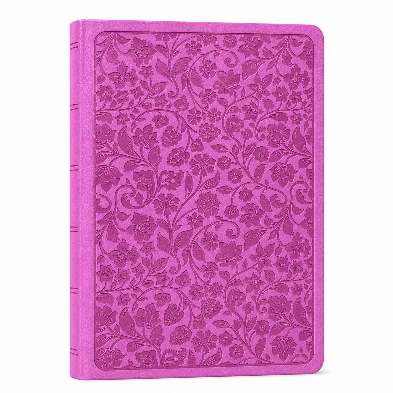 KJV Large Print Personal Size Reference Bible, Pink LeatherTouch Cover,  11.5-Point Font, Red Letter Edition, Concordance & Maps - Old and New Testament - English Reference Bible Size- 6" X 8.5"