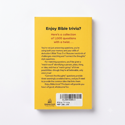 Bible Trivia 2-in-1: Match 'Em and Connect-the-Thoughts (1,000 Mind-Stretching Questions)