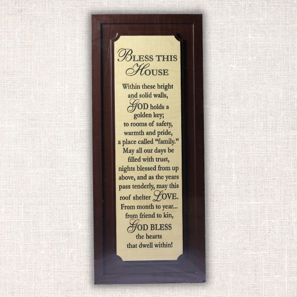Bless this house…Bible Verse Wooden Wall Hanging frame - Home decor