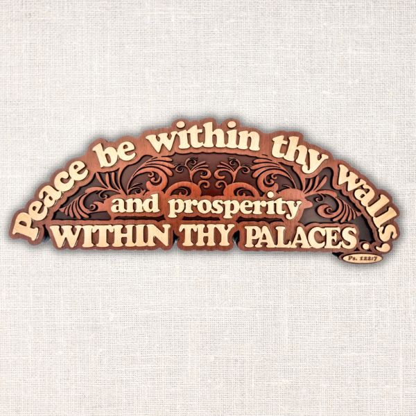 Peace be within thy walls…Bible Verse Wooden  Wall Hanging frame - Home decor