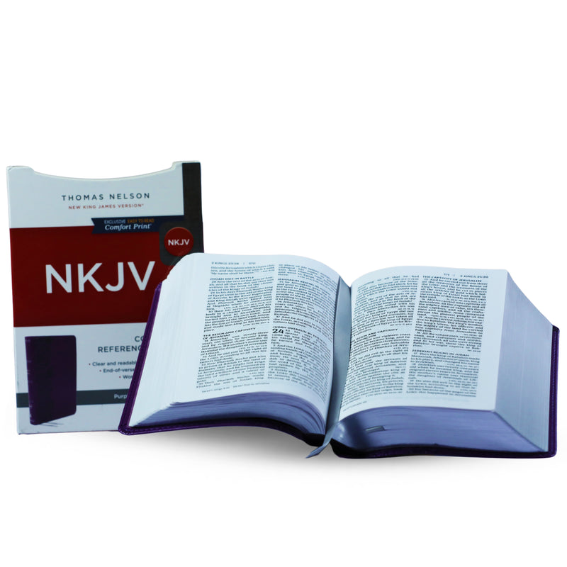 NKJV Compact Reference Bible - Purple