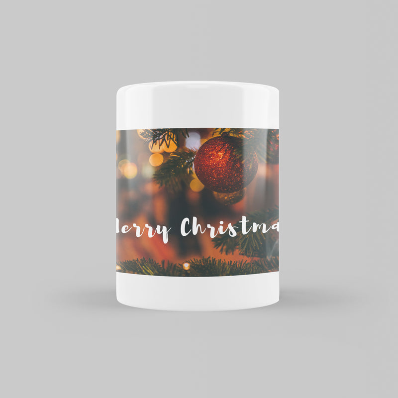 Coffee Mugs - Printed ceramic coffee mug for Christmas and New year gifts  - White