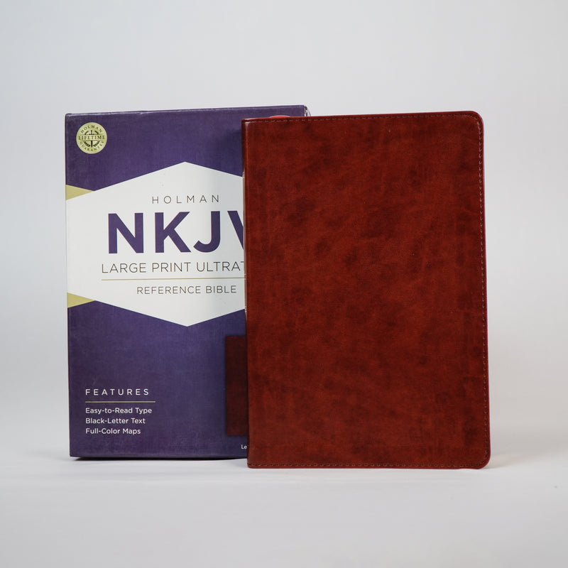 Holman NKJV Large Print Ultra Thin Reference Bible - Holy Bible Old and New Testament (English)