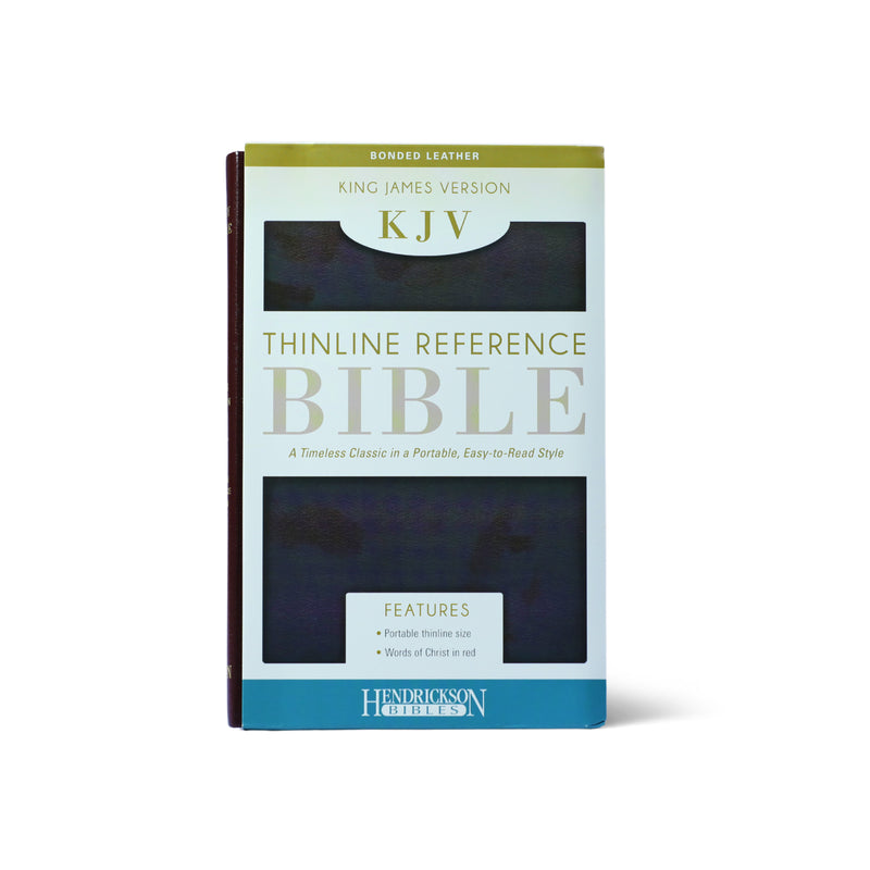 KJV Thinline Reference Bible- Bonded Leather- Thumb Indexed- Red Letter- Comfort Print: Holy Bible, King James Version