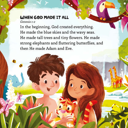 My Toddler Bible - kids Bible story Book Simple text Bible verses for toddler  - Padded Board Book illustrated